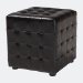 Baxton Studio Siskal Dark Brown Modern Cube Ottoman  (Set of 2) - BSOBH-5589-DARK BROWN-OTTO