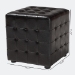 Baxton Studio Siskal Dark Brown Modern Cube Ottoman  (Set of 2) - BSOBH-5589-DARK BROWN-OTTO