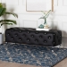 Baxton Studio Stella Crystal Tufted Black Modern Bench - BSOBBT5119-Black-Bench