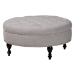 Baxton Studio Palfrey Beige Linen Modern Tufted Ottoman - BSO531-Beige-OTTO