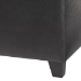 Baxton Studio Black Full Leather Storage Cube Ottoman - BSO0380-023-black