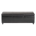 Baxton Studio Leather dark brown storage bench ottoman - BSOY-161-001-dark brown