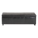 Baxton Studio Leather dark brown storage bench ottoman - BSOY-161-001-dark brown