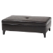 Baxton Studio Sandusky Large Dark Brown Storage Ottoman - BSOY-192-001-dark brown