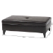 Baxton Studio Sandusky Large Dark Brown Storage Ottoman - BSOY-192-001-dark brown