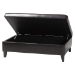 Baxton Studio Sandusky Large Dark Brown Storage Ottoman - BSOY-192-001-dark brown