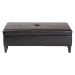 Baxton Studio Sandusky Large Dark Brown Storage Ottoman - BSOY-192-001-dark brown