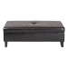 Baxton Studio Sandusky Large Dark Brown Storage Ottoman - BSOY-192-001-dark brown