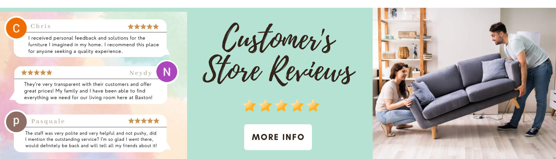 Customer's Store Reviews